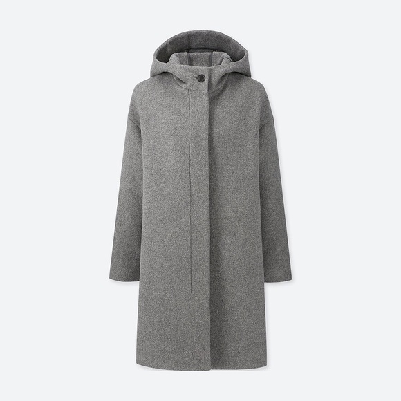 Uniqlo Jackets & Blazers - Uniqlo Wool Blend Hooded Jacket - Brand New w Tags